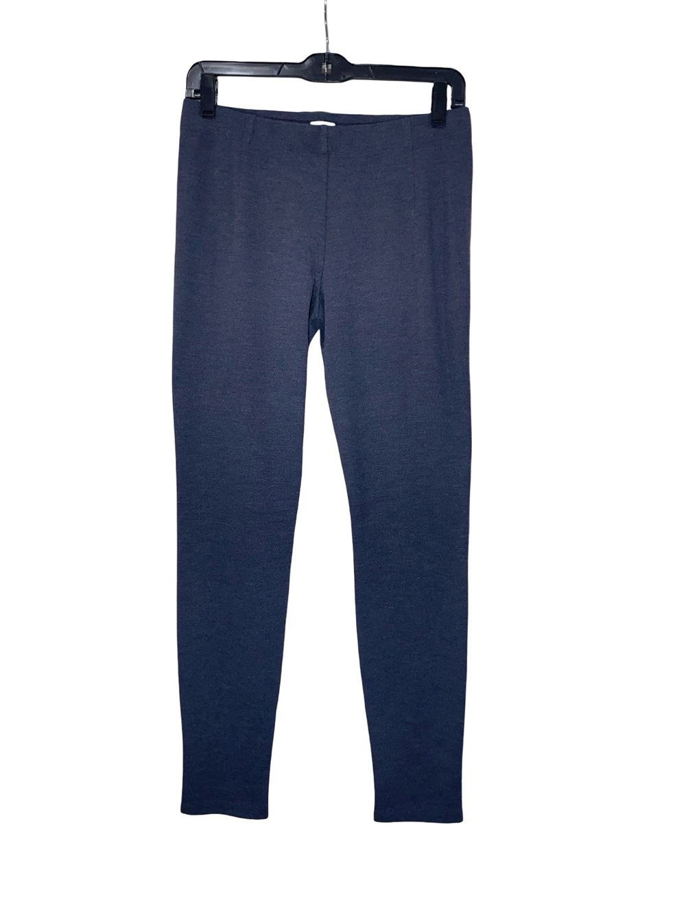 Vince Heathered Navy knit slim fit Legging pull on Pants with belt loops  Size M